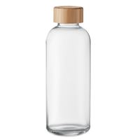 BOTTIGLIA IN VETRO CON TAPPO IN BAMBÙ DA 650 ML